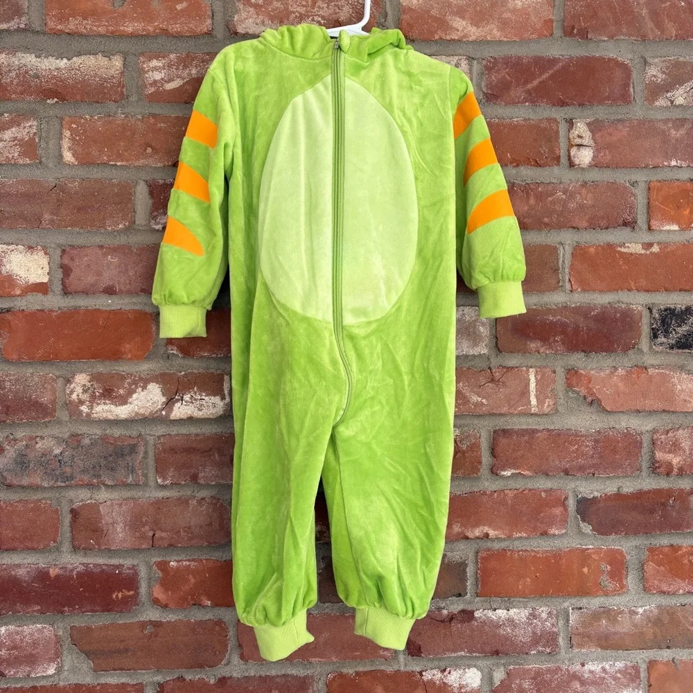 Dinosaur Costume Spooktacular Creations Green Hooded Jumpsuit Tail 18-24 months